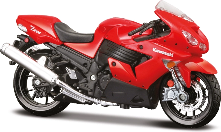 Μοτοσικλέτα Maisto Kawasaki Ninja ZX-14R κόκκινη 1:18