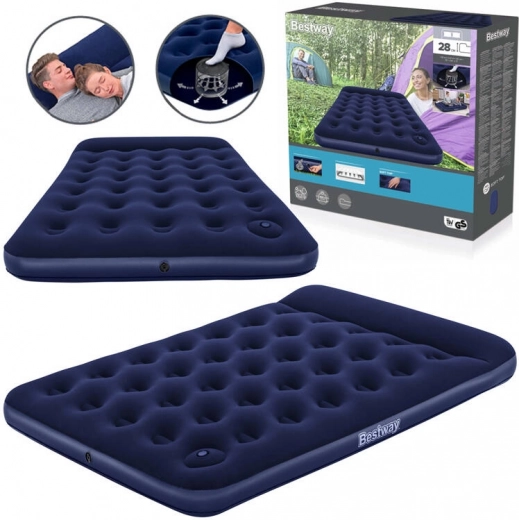 Bestway φουσκωτό διπλό στρώμα Air Mattress Full 191 × 137 × 28 cm με ενσωματωμένη τρόμπα