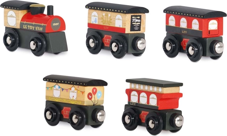 Le Toy Van ξύλινο τρενάκι Royal Express με βαγόνια