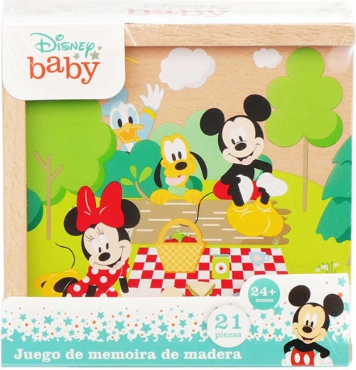Ξύλινο ντόμινο Disney Mickey Mouse σε κουτάκι (21 κομμάτια)