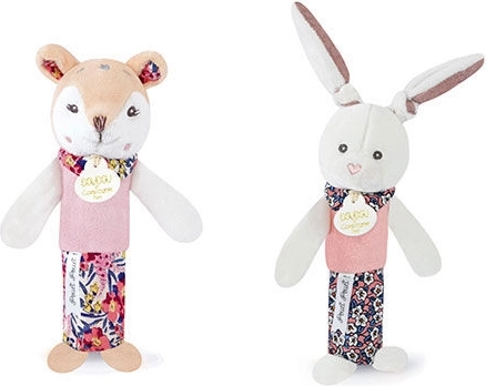 Λούτρινη κουδουνίστρα με σφυρίχτρα DOUDOU 17 cm