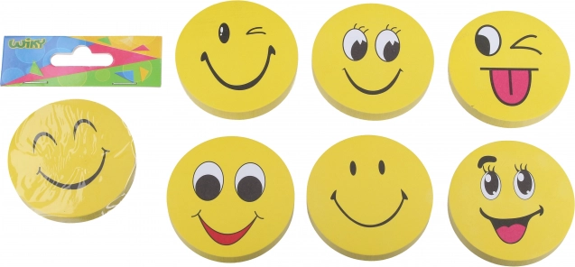 Αυτοκόλλητο μπλοκ σημειώσεων Smiley