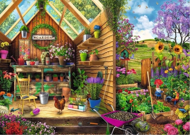 Παζλ Ravensburger «Το καταφύγιο του κηπουρού» extra 300 κομμάτια