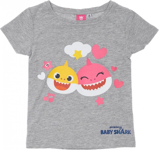 Παιδικό μπλουζάκι Baby Shark γκρι