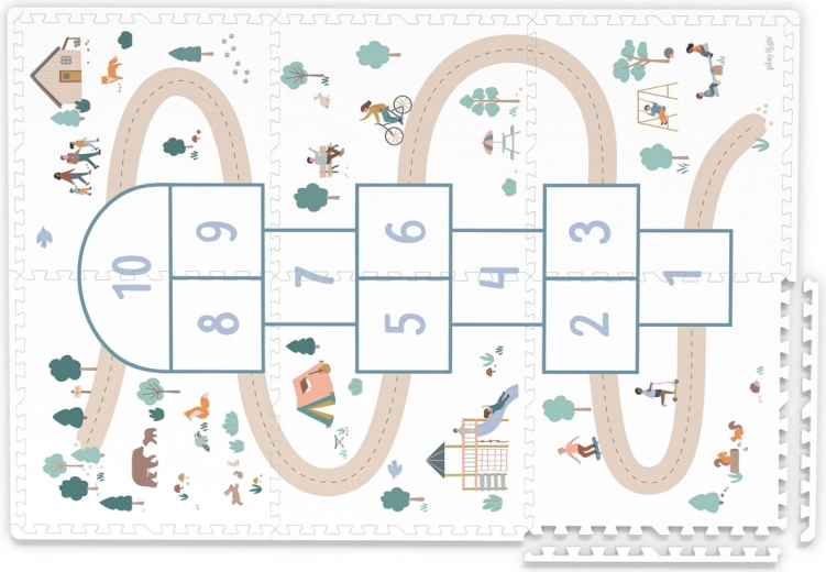 Σχέδιο hopscotch και διπλής όψης κατασκευή