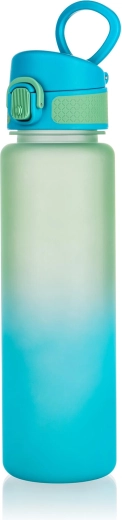 Αθλητικό μπουκάλι νερού 750 ml μπλε‑πράσινο