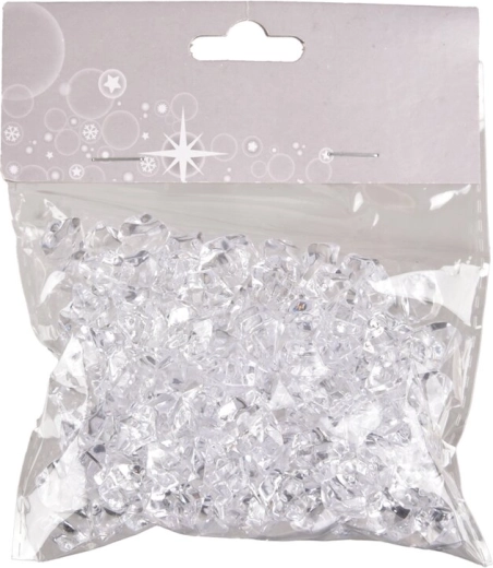 Διακοσμητικά πετραδάκια ασημί 1,5 cm (136 τεμ.)