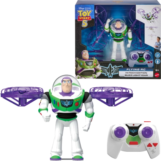 Mattel Disney Pixar Toy Story ιπτάμενη τηλεκατευθυνόμενη φιγούρα RC Buzz Lightyear 18 cm