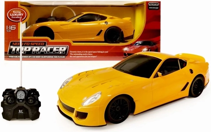 Top Racer τηλεκατευθυνόμενο αυτοκίνητο κίτρινο