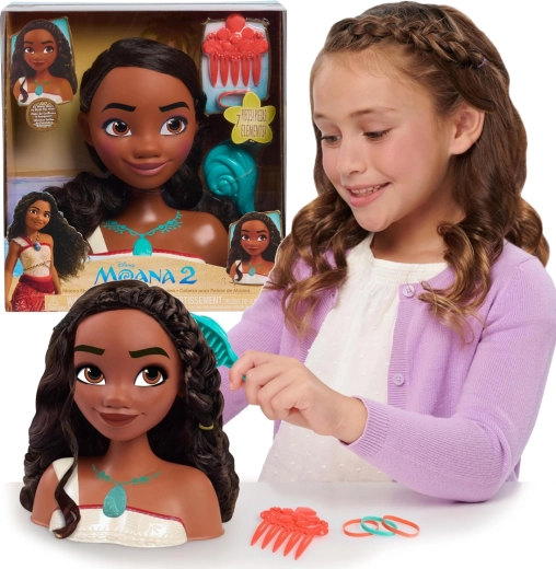 Κεφάλι κομμώσεων DISNEY PRINCESS MOANA – κούκλα styling με αξεσουάρ