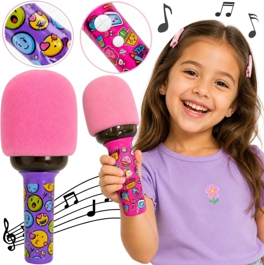 Ασύρματο μικρόφωνο καραόκε Woopie με ηχείο Bluetooth και φωτισμό LED για παιδιά