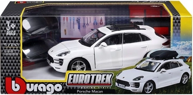 Bburago Porsche Macan Eurotrek λευκό μοντέλο αυτοκινήτου σε κλίμακα 1:24