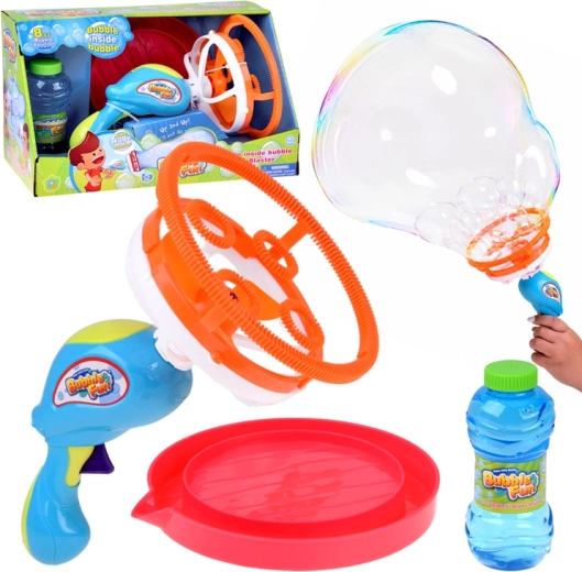 Πιστόλι για σαπουνόφουσκες Bubble Fun «φούσκα μέσα σε φούσκα» με διάλυμα 236 ml - 1 τεμάχιο