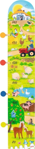 Παιδικό ξύλινο μέτρο τοίχου Καλώς ήρθατε στη φάρμα μας - 1 τεμάχιο