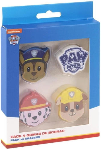 Σετ γόμες Tlapková patrola (Paw Patrol) 4 τεμ.