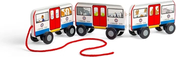 Bigjigs Toys Τραβηχτό παιχνίδι Μετρό του Λονδίνου