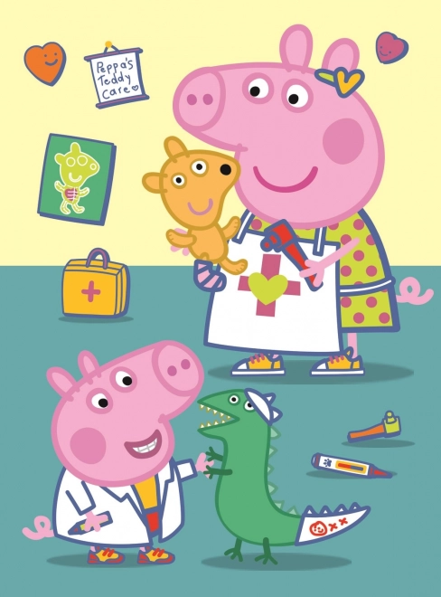 Παζλ miniMAXI PEPPA PIG στον γιατρό 20 κομμάτια Trefl