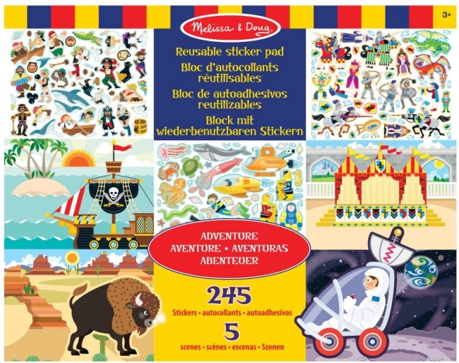 Melissa & Doug επαναχρησιμοποιούμενα αυτοκόλλητα περιπέτειας