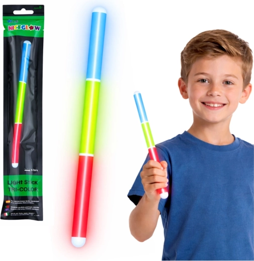 Τρίχρωμο φθορίζον φωσφορίζον ραβδί Glow Stick 31,5 cm