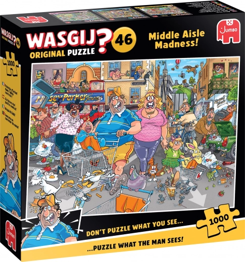 Παζλ JUMBO WASGIJ 46 Τρέλα στη μεσαία οδό 1000 κομμάτια