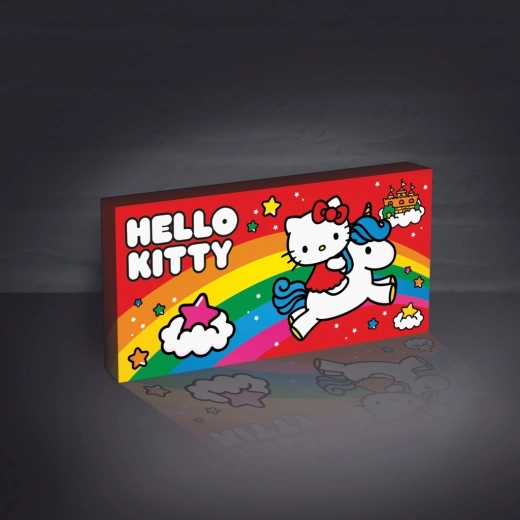 Φωτιζόμενος πίνακας τοίχου Hello Kitty με μονόκερο
