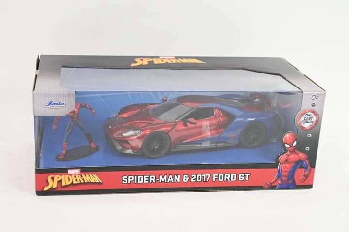 Jada Toys Marvel Spider-Man – μοντέλο αυτοκινήτου Ford GT 2017 1:24 με φιγούρα - 1 τεμάχιο