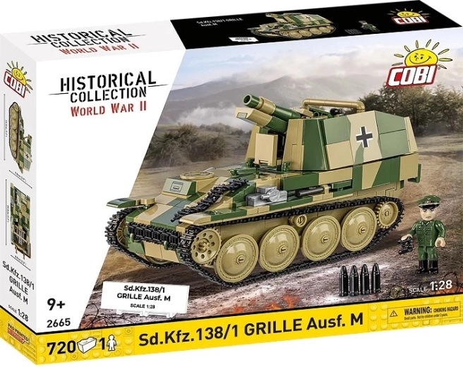 Σετ κατασκευών COBI Sturmpanzer 38(t) Grille Ausf. M 1:28, 720 κομμάτια