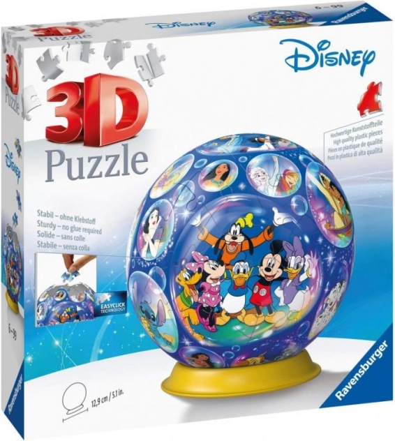 Σφαίρα 3D παζλ DISNEY από RAVENSBURGER, 72 κομμάτια