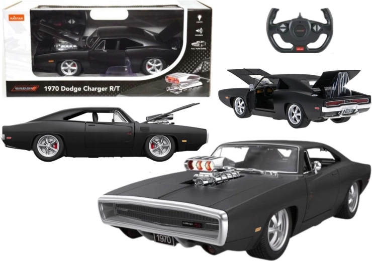 RC αυτοκίνητο 1:16 DODGE Charger R/T με ανοιγόμενα μέρη – μαύρο