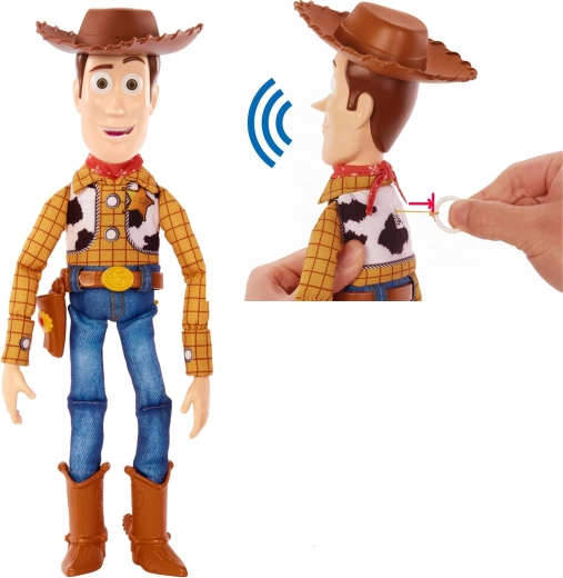Mattel Disney Toy Story διαδραστική μαλακή φιγούρα Woody 31 cm (αγγλική έκδοση) - 1 τεμάχιο