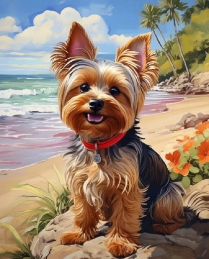 Norimpex Ζωγραφική με αριθμούς Γιορκσάιρ στην παραλία 40 × 50 cm