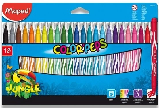 Μαρκαδόροι Color'Peps Jungle 18 τεμ.