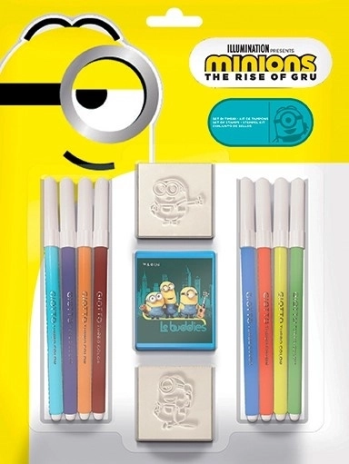 Σετ σφραγίδων Multiprint Minions – 2 σφραγίδες και 8 μαρκαδόροι