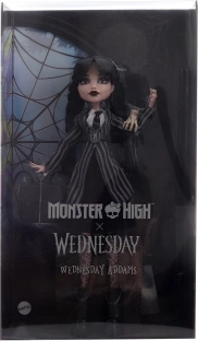 συλλεκτική κούκλα Wednesday Addams MONSTER HIGH με στολή Nevermore