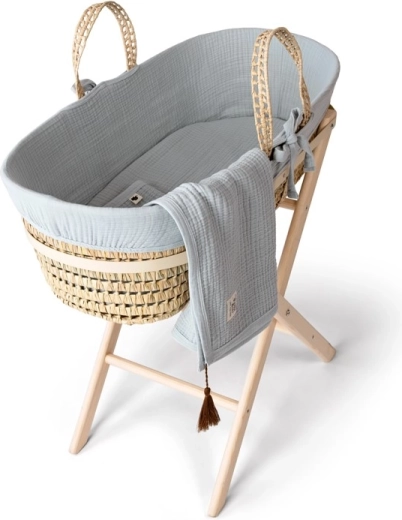 Funnababy πλήρες καλάθι Μωυσή με εξοπλισμό Dove grey