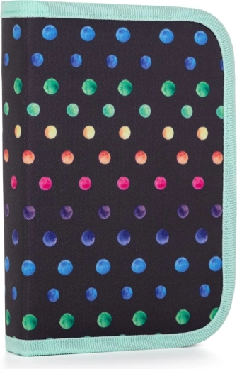 Σχολική κασετίνα OXY GO Dots, 1 θήκη, 2 πτερύγια, άδεια