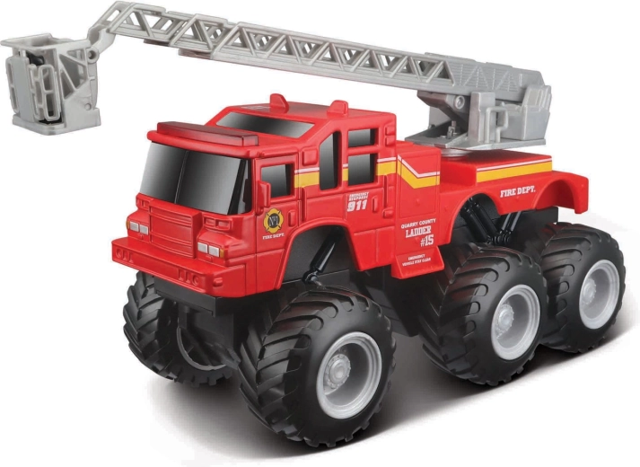 Maisto Builder Zone Quarry Monsters όχημα κοινής ωφέλειας με σκάλα