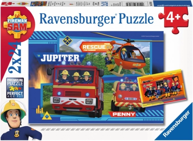 Παζλ Ravensburger Πυροσβέστης Σαμ: Έξοδος 2×24 κομμάτια