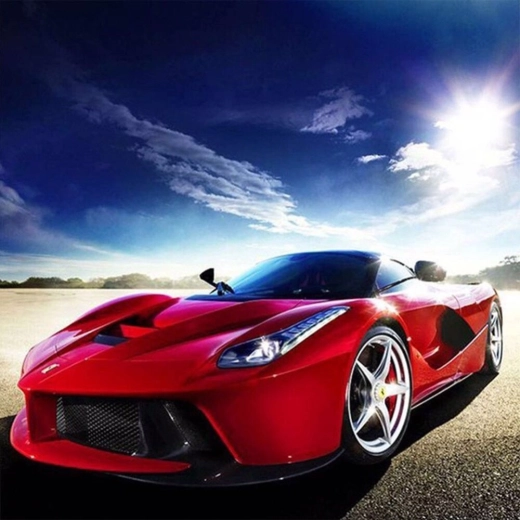 Norimpex ζωγραφική με διαμάντια Κόκκινη Ferrari 30 × 40 cm