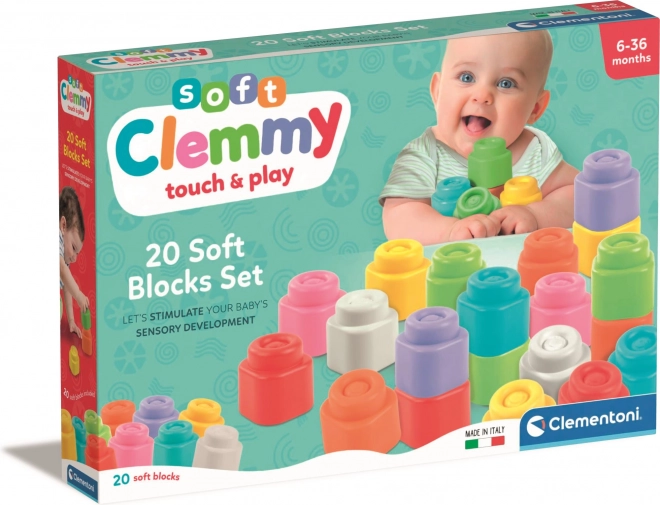 Μαλακά τουβλάκια Clemmy – σετ 20 τεμαχίων