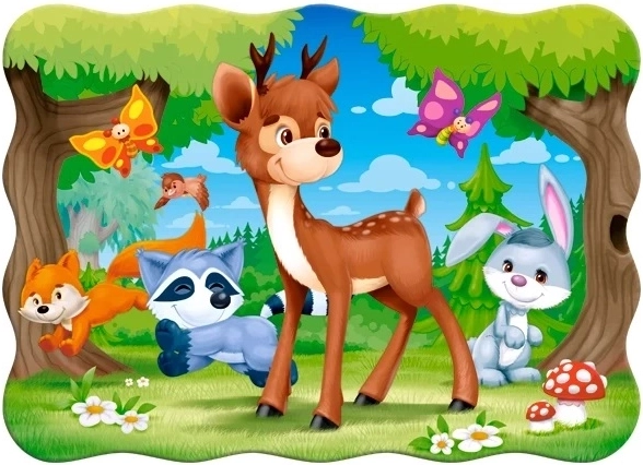 Παζλ 30 κομματιών Deer and Friends