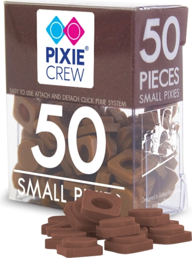 Pixie Crew μικρά σιλικονούχα pixel καφέ