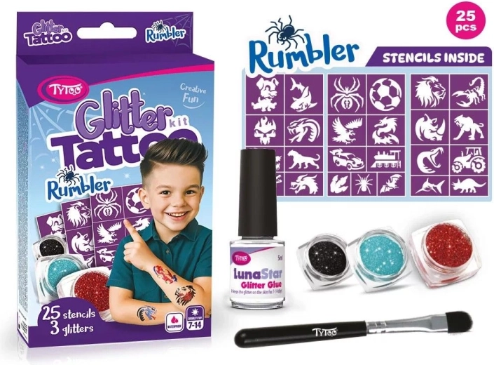 Rumbler σετ γκλίτερ τατουάζ για παιδιά