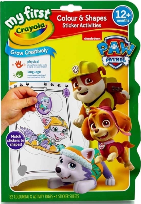 Crayola χρωματιστά σχήματα και χρώματα PAW PATROL – δραστηριότητα χρωματισμού