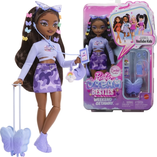 Barbie Dream Besties Brooklyn εκδρομή για το Σαββατοκύριακο με αξεσουάρ