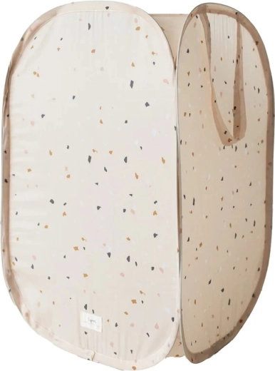 3 Sprouts πτυσσόμενο καλάθι αποθήκευσης Recycled Terrazzo Beige