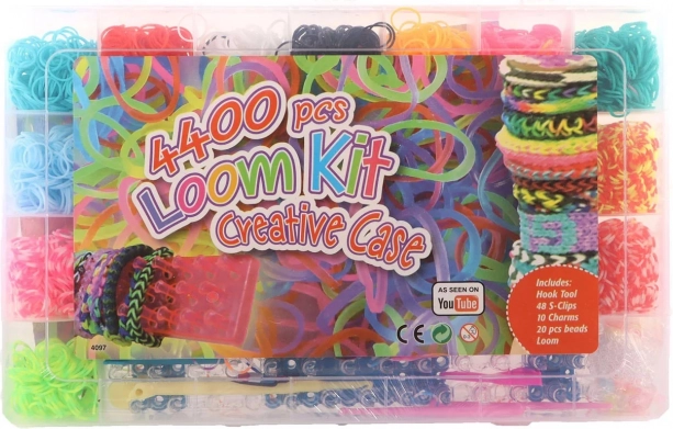 Mega σετ λαστιχάκια loom 4400 τεμάχια
