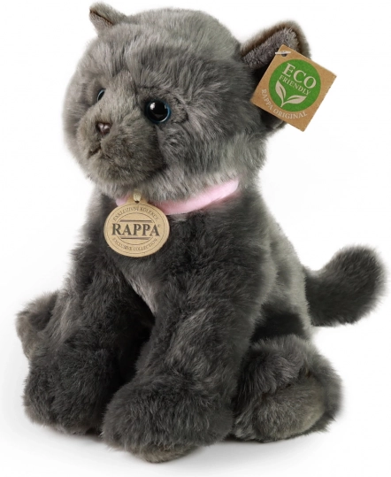 Rappa λούτρινη γατούλα γκρι 25 cm eco‑friendly