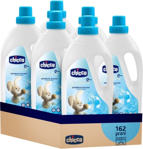 Chicco παιδικό απορρυπαντικό gel Sensitive 1,5 l – οικονομική συσκευασία 6×