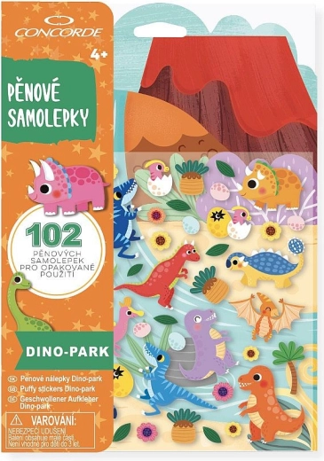 Αφρώδη αυτοκόλλητα Dino park CONCORDE